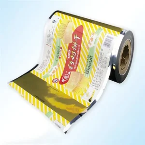 Packaging for snacks with printed laminated film