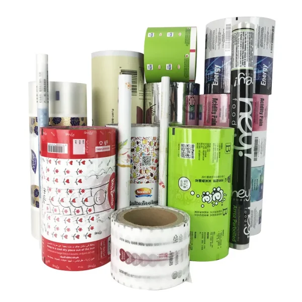 Glossy snack packaging pouch for shelf appeal