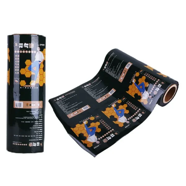 Printed laminated roll with custom branding for snack packaging
