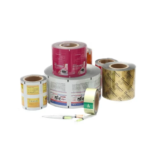 High barrier laminated aluminum film roll for food sachets