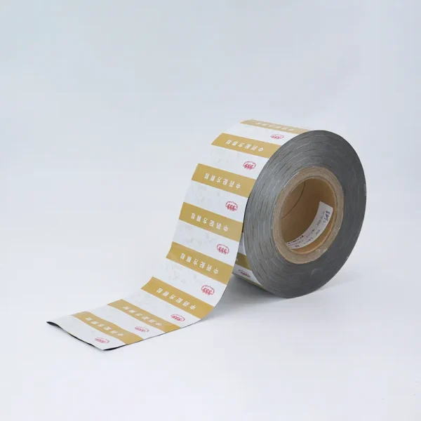Printed laminated food packaging roll for branding