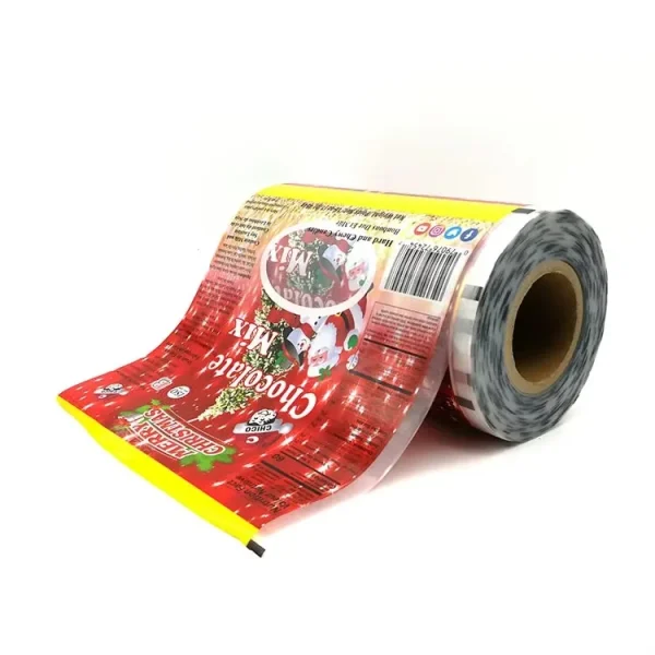 Custom Food Grade Heat Sealing Lamination Plastic Chocolate Packaging Sachet Roll Film for Food Packing - Image 3