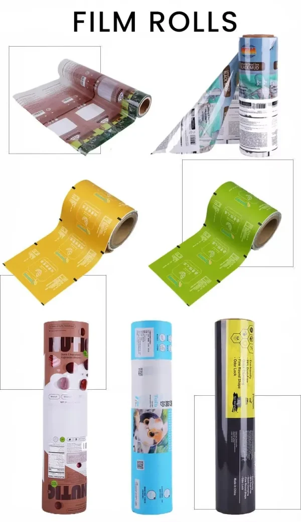 High-barrier custom laminated film roll for protein powder packaging