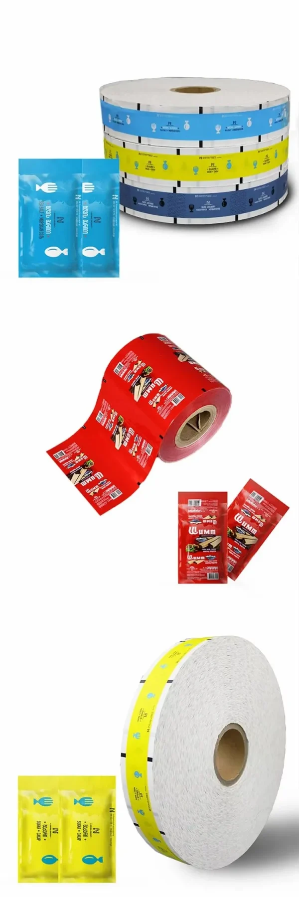 Food-safe laminated roll film for snack and candy packaging
