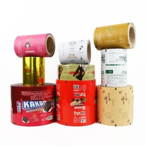 Aluminum foil laminated packaging film roll for coffee sachets