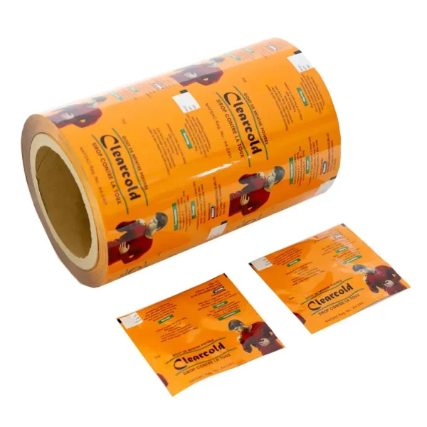 Custom printed laminated aluminum film for brand packaging
