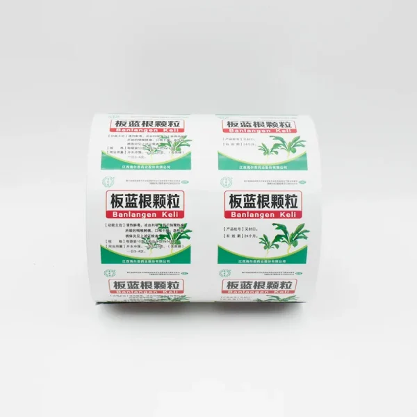 Single-use sachet packaging film for skincare