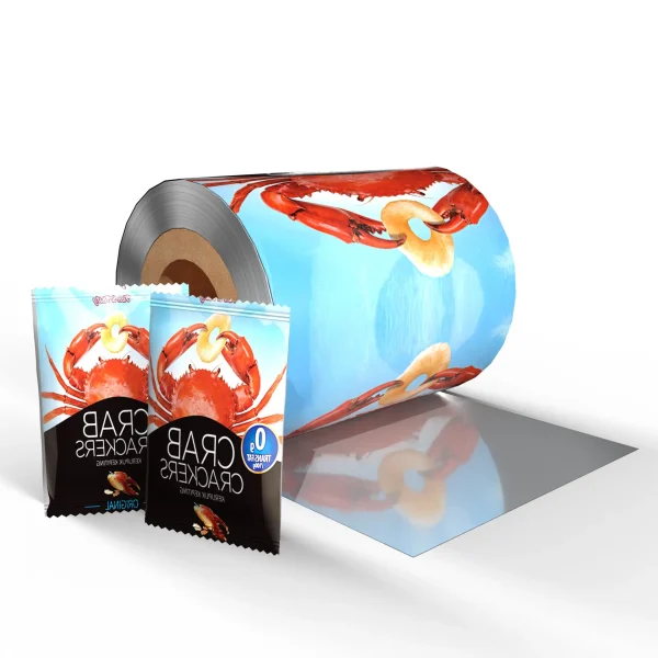 Plastic aluminum foil PET back-sealing film for biscuit packaging