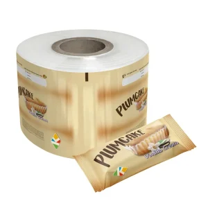 Laminated aluminum foil film roll for snack packaging