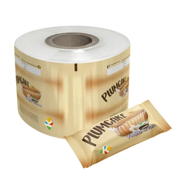 Laminated aluminum foil film roll for snack packaging