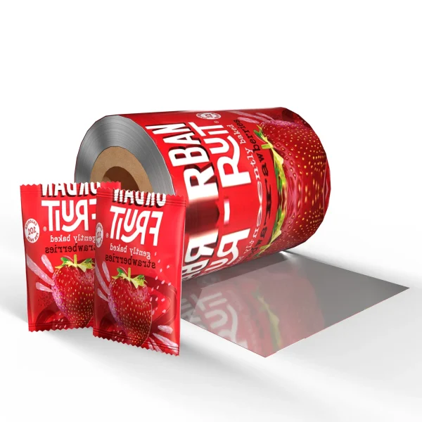 Coffee and biscuit packaging roll film with aluminum foil PET composite