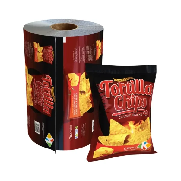 Food packaging film for nuts, popcorn, and trail mix