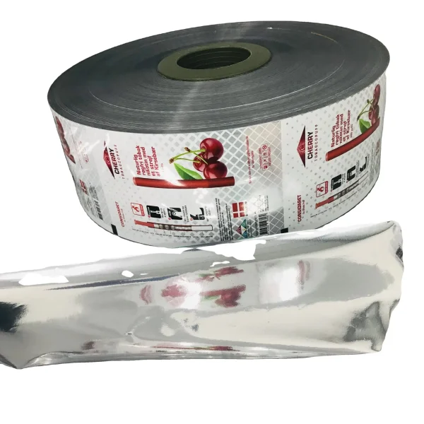 Heat-sealable laminated food sachet roll film
