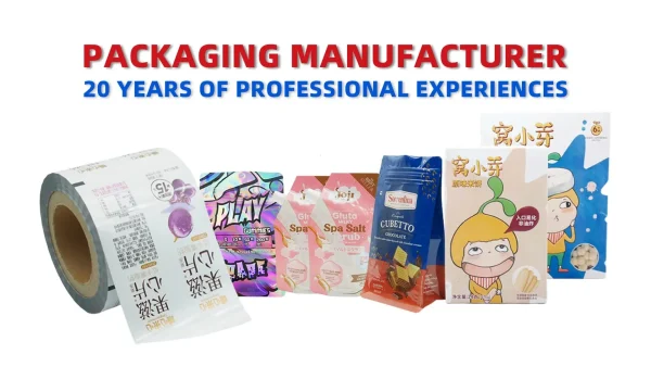 Clear plastic roll film for automatic food packaging