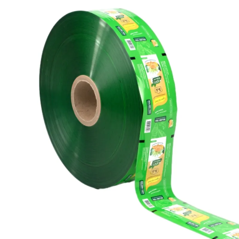 Printed laminated film roll for candy wrapping