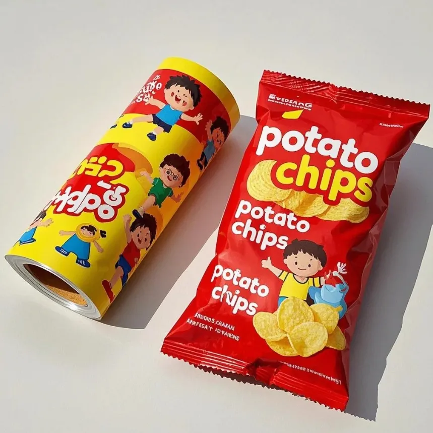 Heat-sealable film roll for snack and popcorn packaging