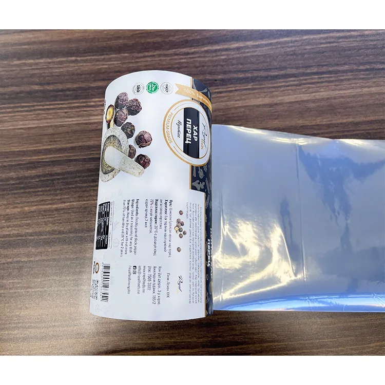 Flexible laminated film roll for taro chips packaging