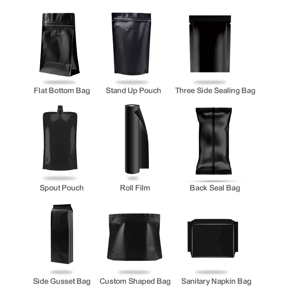 Roll film for potato chips and snack foods