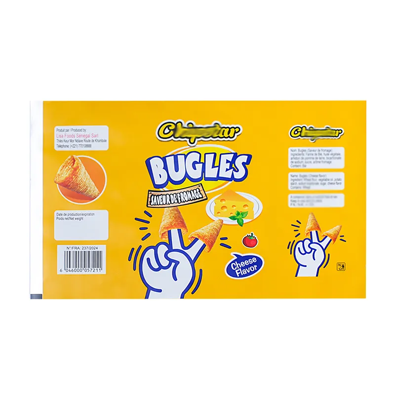 Food-grade laminated foil packaging film for potato chips