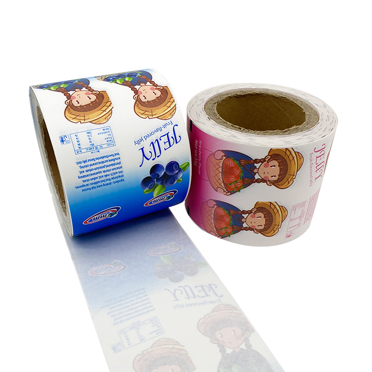 Custom printed laminated film for liquid sachet packaging