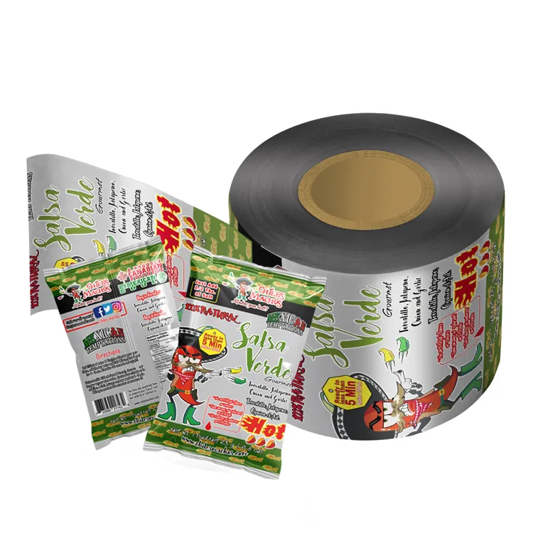 Custom popsicle packaging film roll for ice cream manufacturers