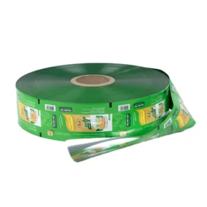 Custom printed laminated heat-sealed film roll for candy packaging