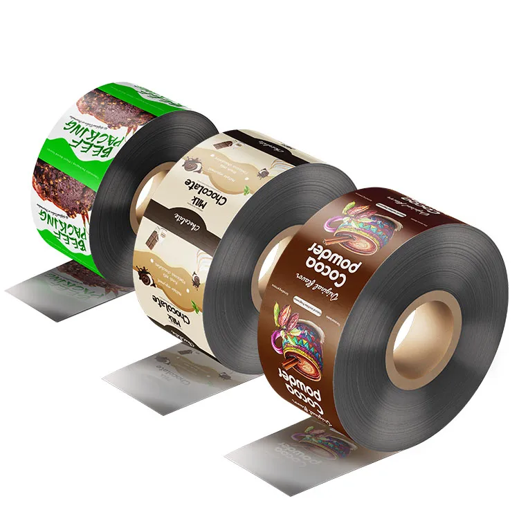 Custom printed laminated food packaging roll film for automatic packing