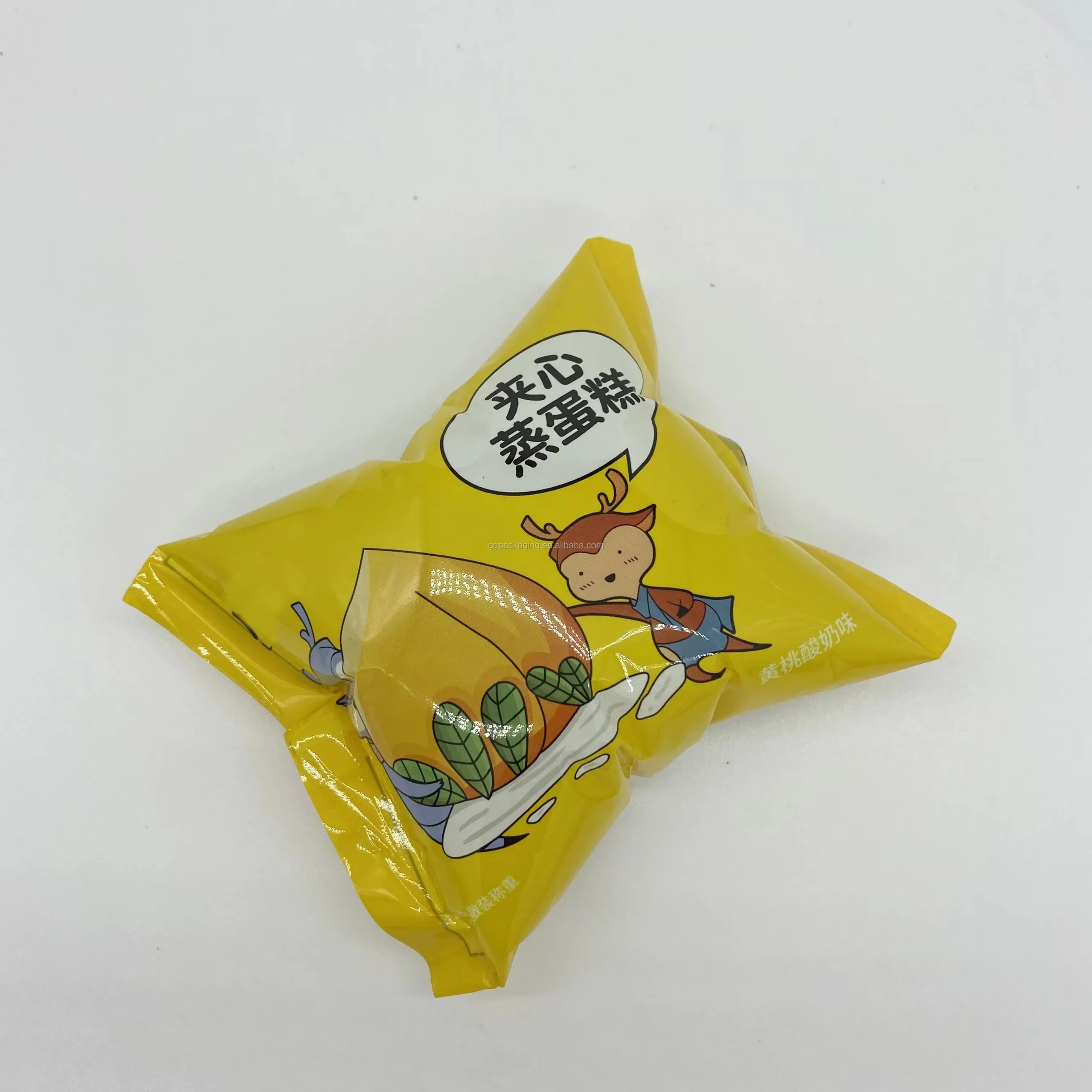 Food-safe plastic film roll for snack packaging use