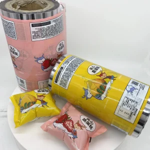 Matte plastic snack film roll for premium food brands