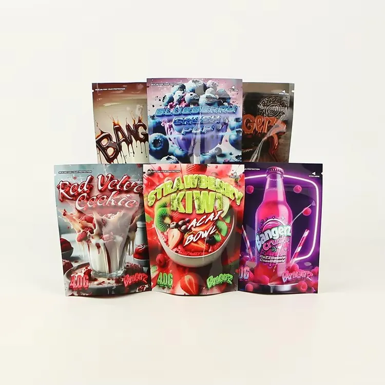 Custom printed wrapper film for frozen treats